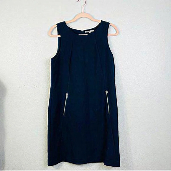 GAP Navy Blue Sleeveless Sheath Dress Size Small Tall - Picture 2 of 6